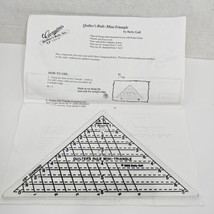 Quilter’s Rule by Betty Gall,  Mini Triangle 45 degree, #QRT-6 Vintage 1985 - $12.56