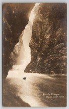 RPPC Moss Glen Falls Profile Canyon Stowe Vermont Postcard A45 - £5.45 GBP