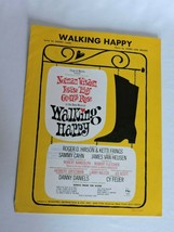 Walking Happy Title Song Vintage Sheet Music Musical Piano Voice 1962 Sammy Cahn - £4.47 GBP