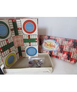 VTG WHITMAN&#39;S PACHISI GAME OF INDIA W/PLASTIC CUPS &amp; WOOD GAME PIECES-BOARD - $10.79 CAD