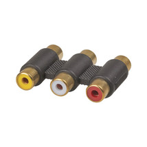 Gold 3xRCA Socket to 3xRCA Socket - £16.35 GBP