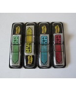 Post-it &quot;Sign Here&quot; Page Flags, 47 in, 4 Colors, 4 Dispensers, Used ~60 ... - $2.96