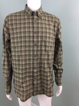 NWT Men&#39;s John Varvatos Olive Green Plaid L/S Button Down Shirt Sz L Large - £34.95 GBP