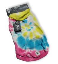 Canada Pooch - No Authority Tie Dye Dog Hoodie with Pocket - Medium 16 in (New) - £27.71 GBP