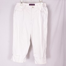 Gloria Vanderbilt Women&#39;s White Capri Pants Size 16 - £9.75 GBP