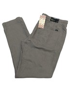Jachs New York Beach Pants Mens XL Charcoal Gray Linen Blend Pull On Com... - $48.06 CAD