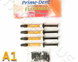 A Prime Dent VLC Light Cure Flowable Composite A1 - 4 - 2 gr syringes 00... - $25.99
