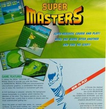 Super Masters Arcade Flyer Game Promo Artwork Retro Vintage 1989 Original Golfer - £11.77 GBP