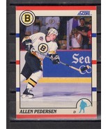 1990-91 SCORE Allen Pedersen Boston Bruin #181 FREE SHIPPING  - $4.84 CAD
