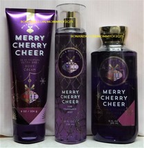 Merry Cherry Cheer Bath Body Works Fragrance Mist Body Cream Shower Gel - £35.97 GBP