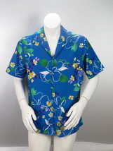 Vintage Hawaiian Shirt - Loud Floral Pattern by Hilo Hattie - Men&#39;s Large - £46.28 GBP