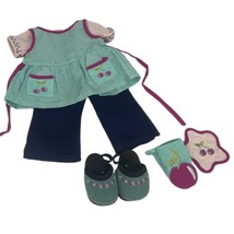 American Girl Today Doll Weekend Baking Outfit Apron Clogs Accessories - $40.58