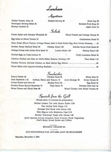 Sweden House Restaurant Luncheon Menu 1955 Chicago Illinois Gatlinburg Tennessee - £27.66 GBP
