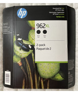 HP 962XL Black Twin Pack 3JB35BN 2 X 3JA03AN OEM Sealed Retail Pack Exp ... - £62.63 GBP