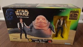 Star Wars The Power of the Force Jabba the Hutt and Han Solo - Kenner 1997 NEW - £36.97 GBP