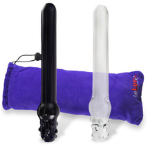 LeLuv Glass 9 Inch Love Baton Smooth Shaft and G-Spot Head Dildo - $20.69