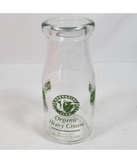 Vintage Milk Bottle Glass Brookside Farm Dairy 5.5 Inch Heavy Cream NO LID - $266.55 MXN