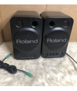 Roland MA-8 Stereo Monitor Speakers Black Adjustable Bass/Treble Volume ... - $115.09 CAD