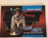 Star Trek Next Generation Trading Card #BTS24 Property Master Alan James... - $1.97