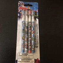 The Avengers Characters Assortment of Set of 4 Pop Up Push Up Pencils-New! - £7.11 GBP