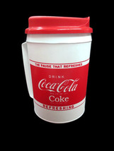 Coca-Cola 12ozTravel Mug Can Holder W/ Handle Insulated The Pause That Refreshes - £3.50 GBP