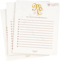 Mariah Carey Christmas Wish List Notepad, Gold Foil, Official Holiday Merch - $351.44 MXN