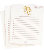 Mariah Carey Christmas Wish List Notepad, Gold Foil, Official Holiday Merch - $353.08 MXN
