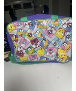Vintage 90s Looney Tunes Messenger Tote Bag 1993 Warner Bros Tweety Daff... - $7.88