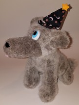 Howl-O-Ween Cosmic Wolf Plush Gray Stuffed Animal Fiesta Toy Halloween Hat - £20.21 GBP