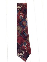 Beautiful Splatter Pattern Towne Squire Vtg Neck Tie - £9.52 GBP