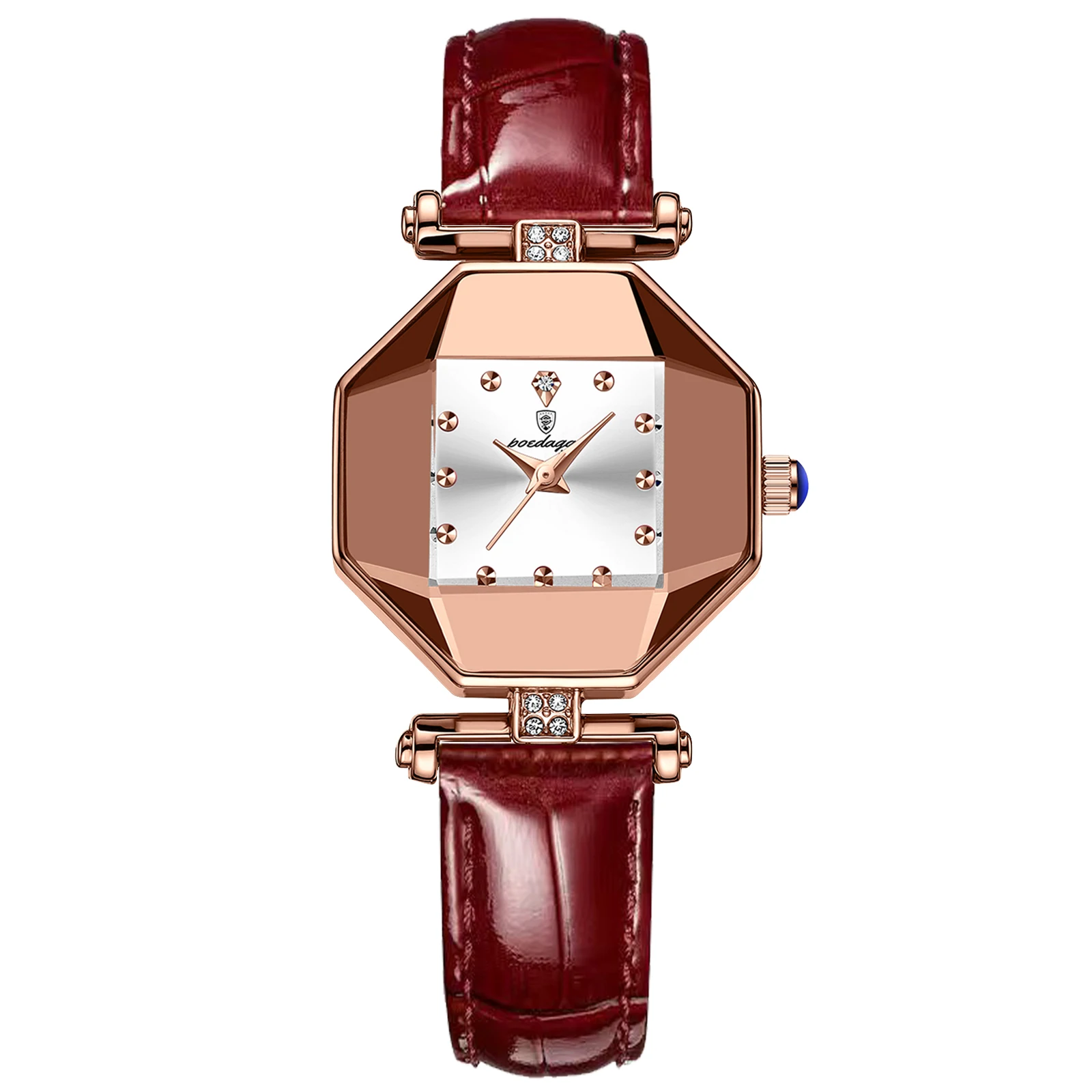 Women Watch Rose Gold Stainless Stain Steel Quartz Wristwatch Waterproof  Luxury - $66.00