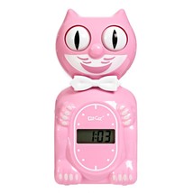 Limited Edition Solar Kit-Cat Digital Alarm Klock – Pink Satin - $45.95