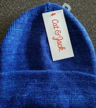 Kids&#39; Cuffed Beanie - Cat &amp; Jack™ Blue Heather Colored One Size Fits Mos... - £8.88 GBP