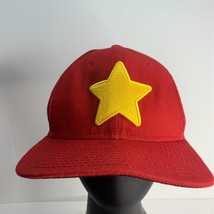 Steven Universe Cartoon Network Snapback Hat Red Yellow Star Logo Adjustable - £10.50 GBP
