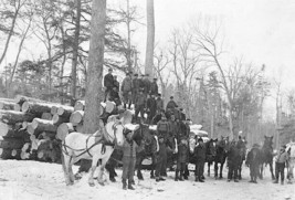 Vintage Photo Logging Crew Menominee Indian Reservation, Wisconsin - £9.38 GBP