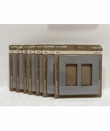 New 7PK Lutron CW-2-GR Screwless 2-Gang Designer wallplate - $1,043.87 MXN