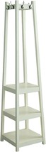 Three-Tiered Tower Shoe And Coat Rack In White From Ore International, M... - £72.57 GBP