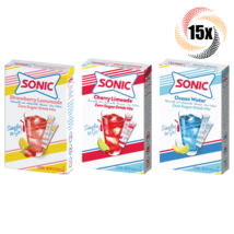 15x Packs Sonic Singles To Go Variety Drink Mix ( 6 Packets Each ) Mix &amp; Match! - £23.36 GBP