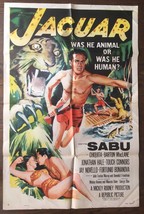 *JAGUAR (1956) Sabu, Chiquita Johnson, Barton MacLane, Produced By Micke... - $150.00