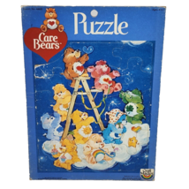 VINTAGE 1983 CRAFT MASTER CARE BEARS ON LADDER IN THE SKY ON CLOUDS PUZZLE - $19.00