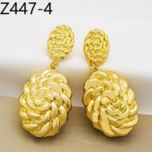 Copper Drop Dangle Earrings Gold Trend Fashion earrings Women  Wedding F... - £21.51 GBP