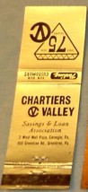 Matchbook Cover Chartiers Valley Savings &amp; Loan Carnegie Greentree Penns... - £0.80 GBP