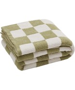 YIRUIO Throw Blankets Checkerboard Grid Chessboard Gingham Warmer Comfor... - £40.64 GBP