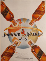 1947 Original Esquire Art Ads Johnny Walker Scotch Whiskey Sherman Bows Ties - £5.17 GBP