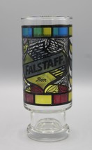 Vintage Stained Glass Design Falstaff 14 oz. Pedestal Beer Glass - £8.69 GBP