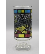 Vintage Stained Glass Design Falstaff 14 oz. Pedestal Beer Glass - £8.17 GBP