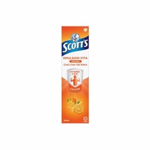 1 X 400ml Scott&#39;s Emulsion Orange Flavour Liver Oil Calcium DHL EXPRESS - £40.86 GBP