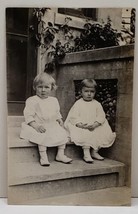 RPPC Adorable Children Photo Possible Rossville NY area Postcard B14 - £7.82 GBP