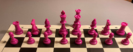 Basic Club 17 Piece Half Chess Set Pink 2 Queens - £12.42 GBP