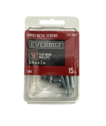 Everbilt Flat Head Phillips Screws 1/4 x 2 in Zinc Plated Steel Hardware... - $13.46